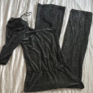Black and Silver Jumpsuit